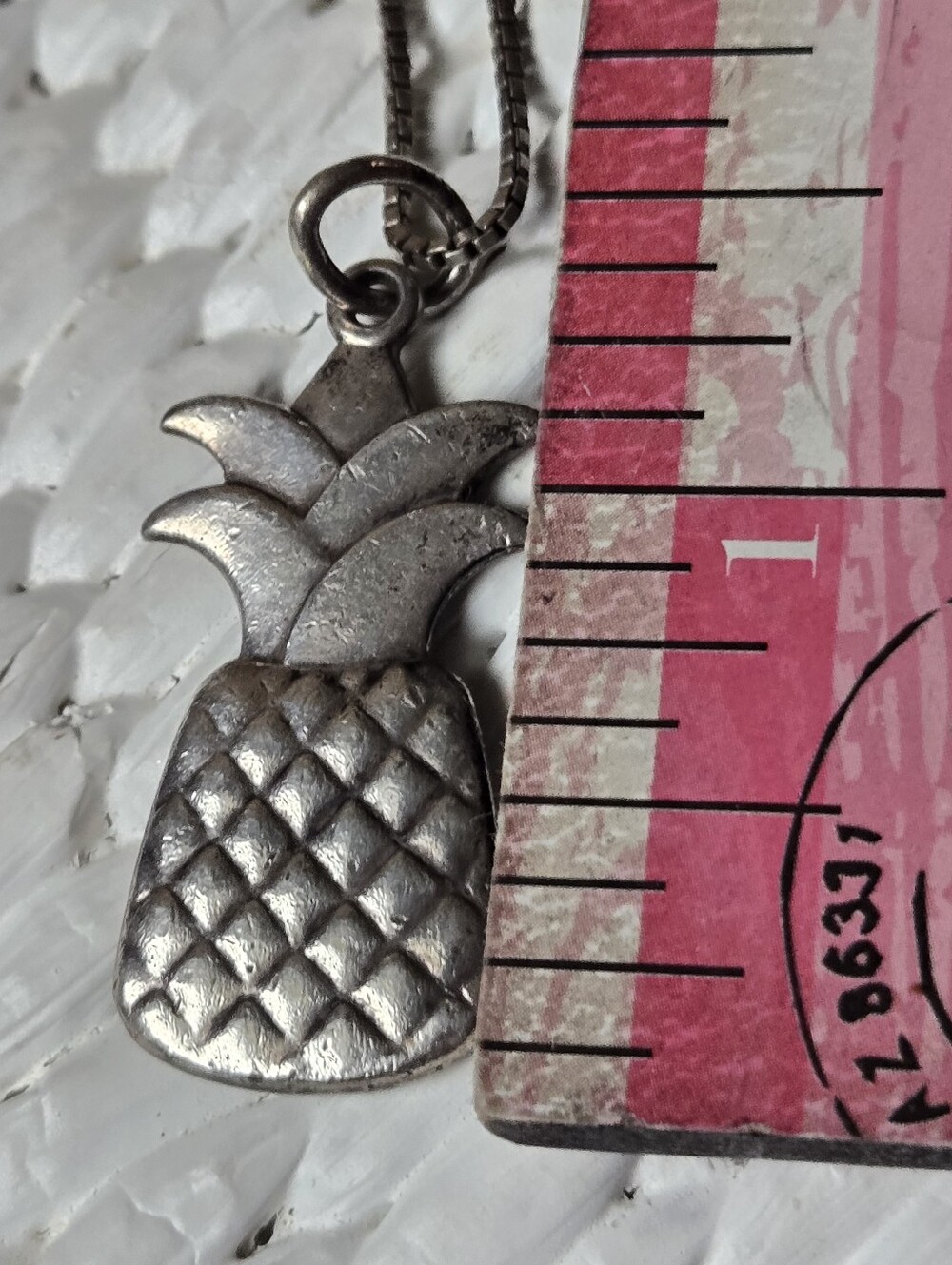 Tiffany & Co. Pineapple 925 Silver Pendant Charm Key Fob